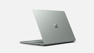 Surface Laptop Go 2 promo image showing lid open