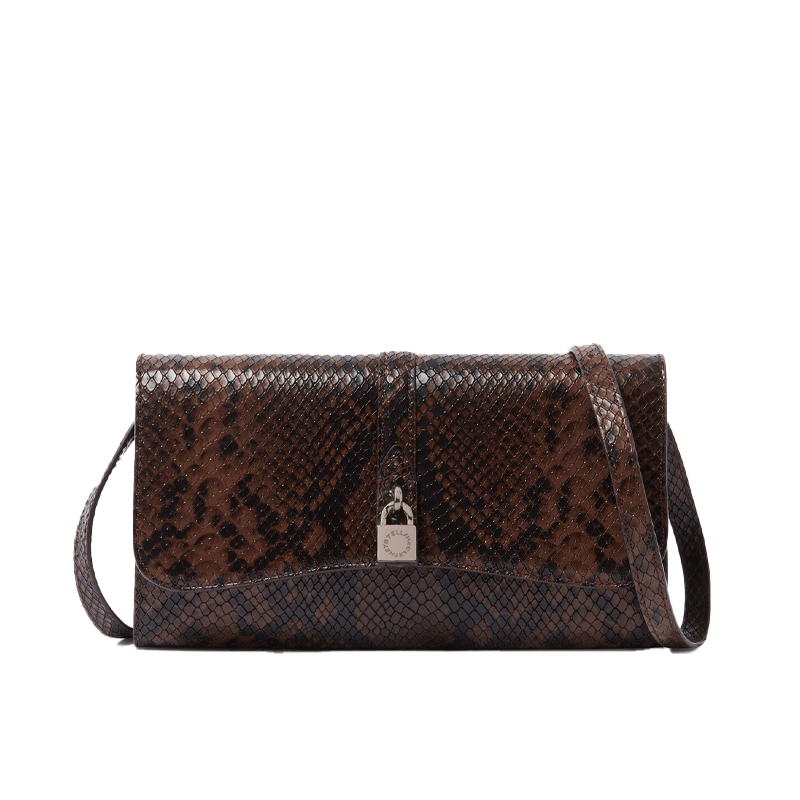Stella McCartney Ryder flap bag, Espresso