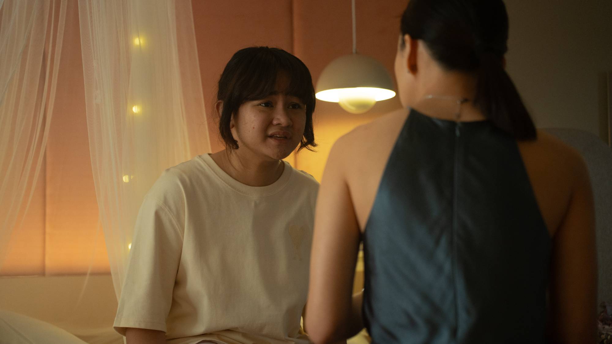Mima Shafa as Angel in "A Normal Woman" on Netflix