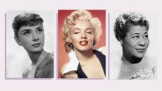 Audrey Hepburn, Marilyn Monroe and Ella Fitzgerald