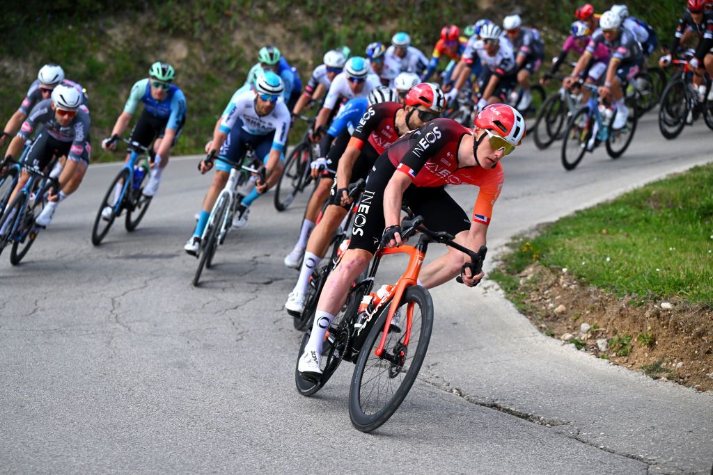 SAN BENEDETTO DEL TRONTO ITALY MARCH 16 Connor Swift of The United Kingdom and Team INEOS Grenadiers competes during the 60th TirrenoAdriatico 2025 Stage 8 a 147km stage from Porto Potenza Picena to San Benedetto del Tronto UCIWT on March 16 2025 in San Benedetto del Tronto Italy Photo by Tim de WaeleGetty Images