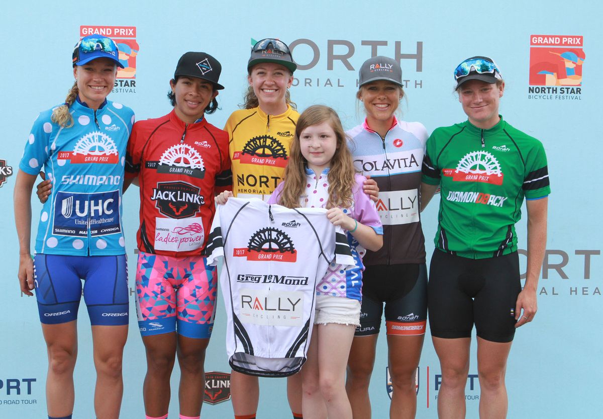 The jersey winners at the 2017 North Star Grand Prix