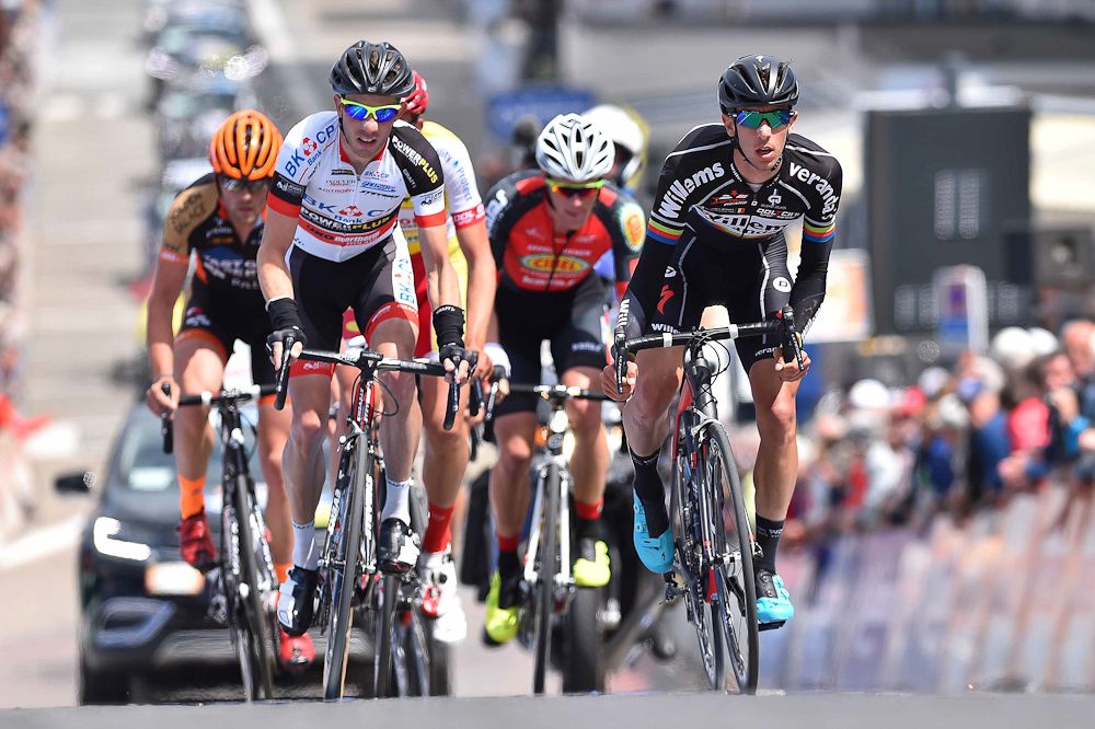 The day's breakaway gave it a go in Belgium.