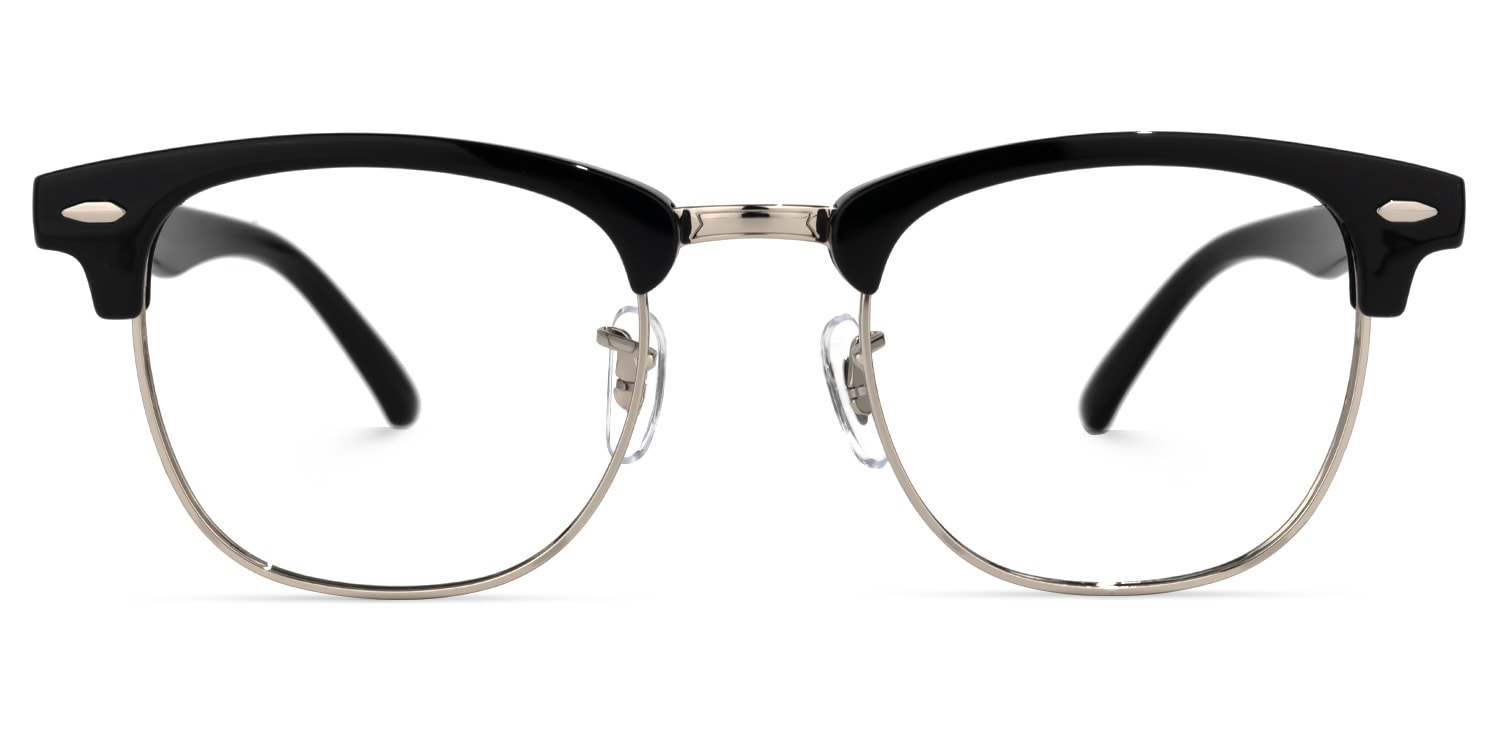 Hacker Browline Black Glasses | Zeelool Glasses