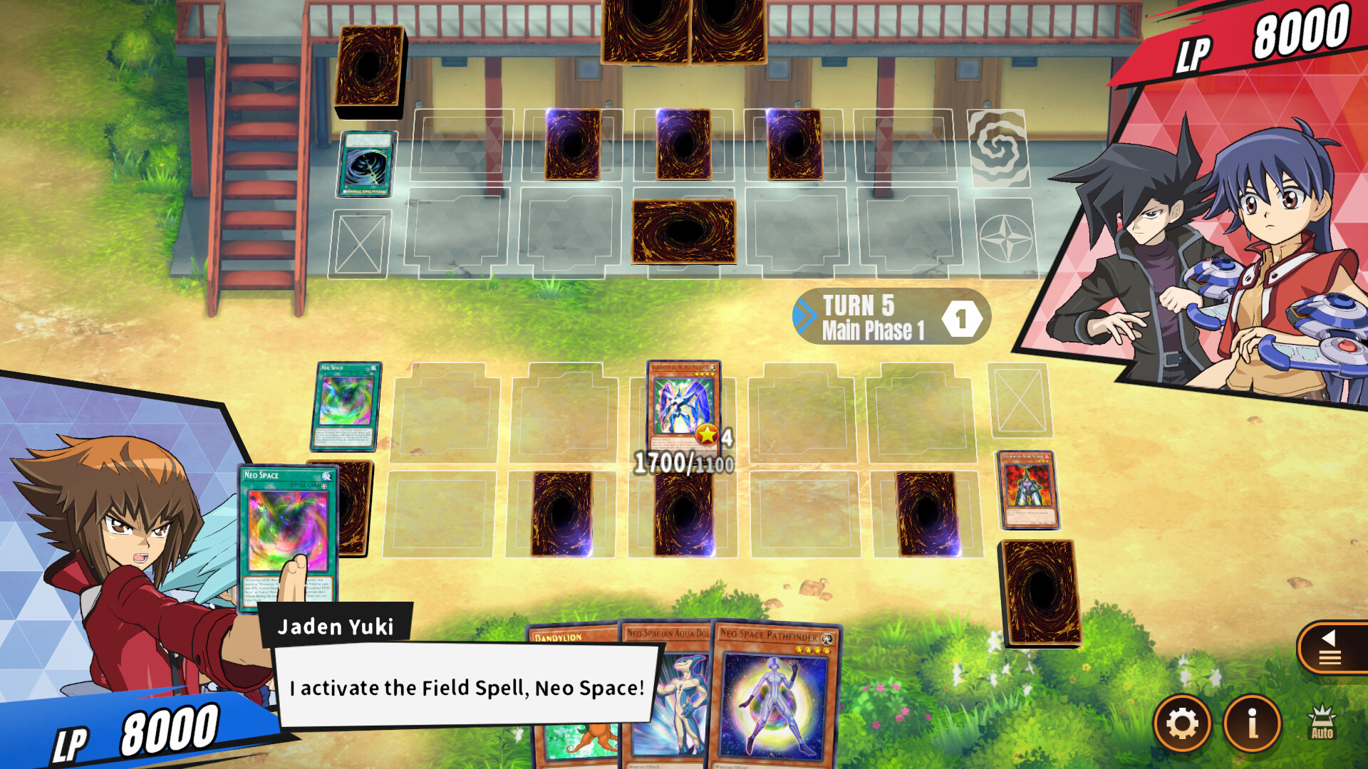 A screenshot of the upcoming Switch 2 game, Yu-Gi-Oh! TAG FORCE GX