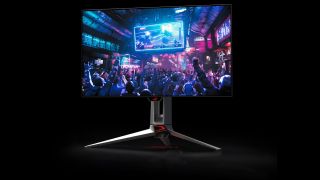Images of the ASUS ROG Swift OLED (PG27AQDM) gaming monitor.