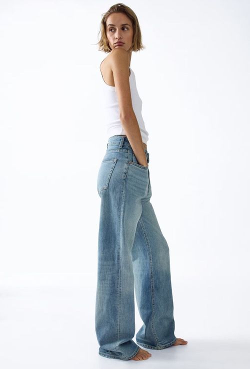 Wide High Jeans