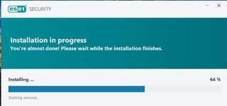 ESET antivirus screen shot