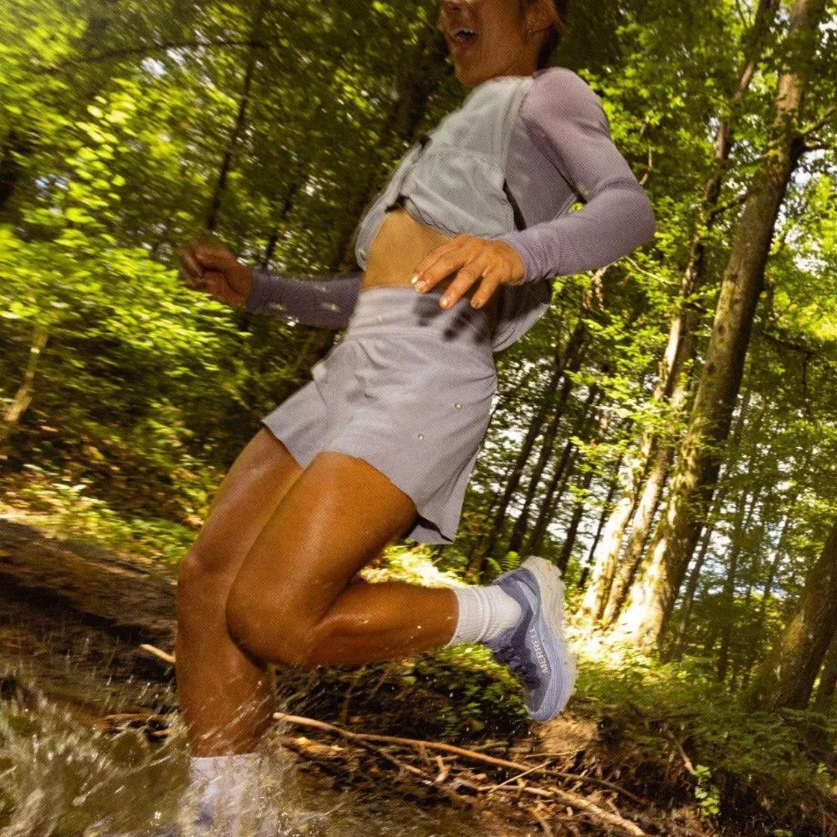 model running in merrell trail running shoes