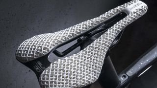 The Selle Italia SLR Boost 3D saddle in white