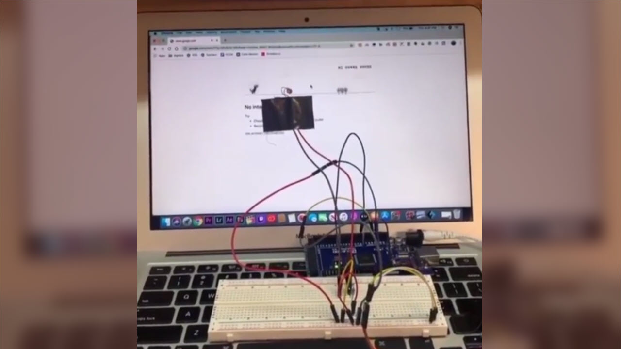 How to Beat Google's Chrome Dinosaur Game with Arduino