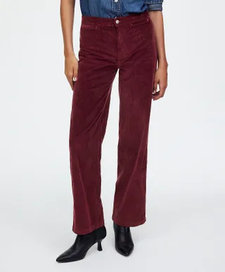 madewell, The Emmett Wide-Leg Pant in Corduroy