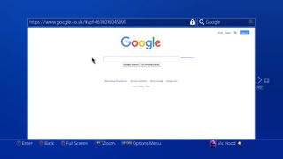 How to access the PS4 browser