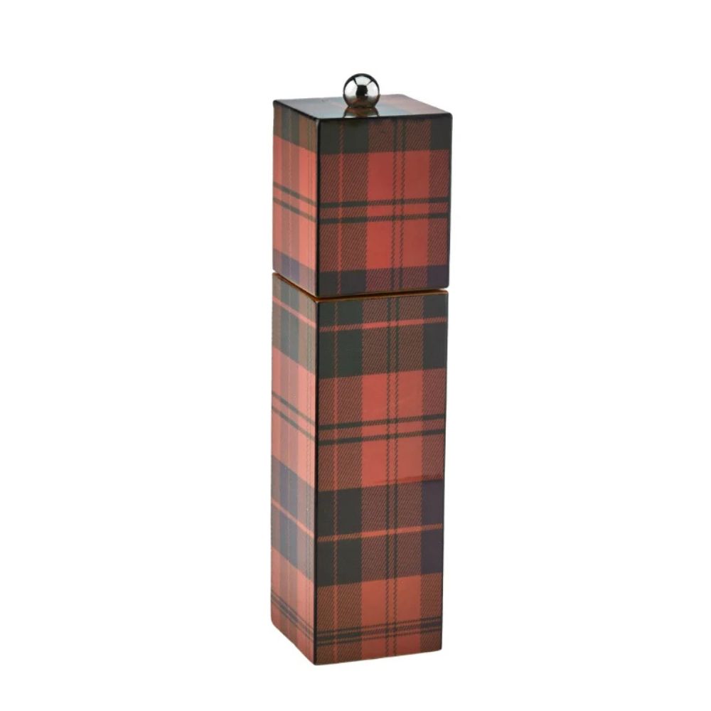 Ross Tartan Square Pillar Salt/ Pepper Mill