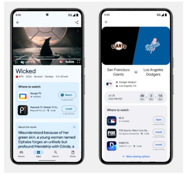 Google's "topic browse page" will soon hit the Play Store, showing users multiple areas from within the store to increase engagement with Media & Entertainment apps at the start.