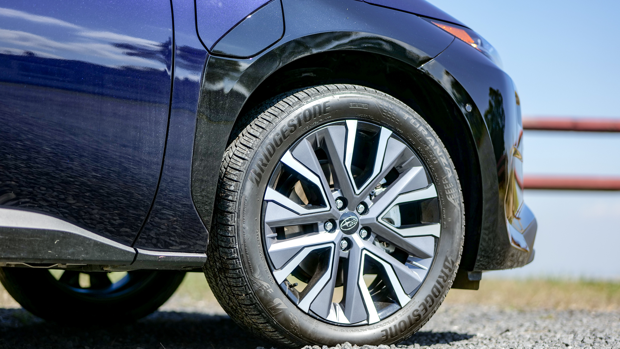 2026 Subaru Solterra tire closeup.