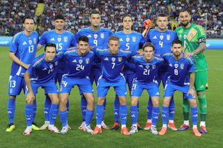 Italy Euro 2024 squad Italy players are posing for a team photo prior to the international friendly match between Italy and Bosnia ed Erzegovina, in Empoli, Italy, on June 9, 2024, at the stadium Carlo Castellani. (Photo by Andrea Martini/NurPhoto via Getty Images)