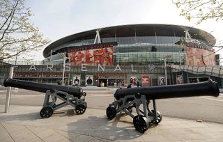 Arsenal's Emirates Stadium is pictured in London, on April 11, 2011. US sports tycoon Stan Kroenke has taken a controlling stake in Arsenal and has agreed terms to buy the remaining shares in the English Premier League club, both sides announced Monday. The deal values Arsenal at about £731 million (825 million euros, $1.195 billion), according to a statement issued to the London Stock Exchange.