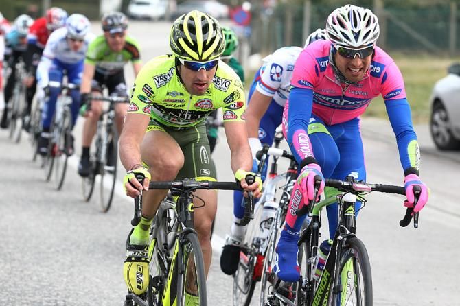 Oscar Gatto bares his arms on a cold day in Belgium