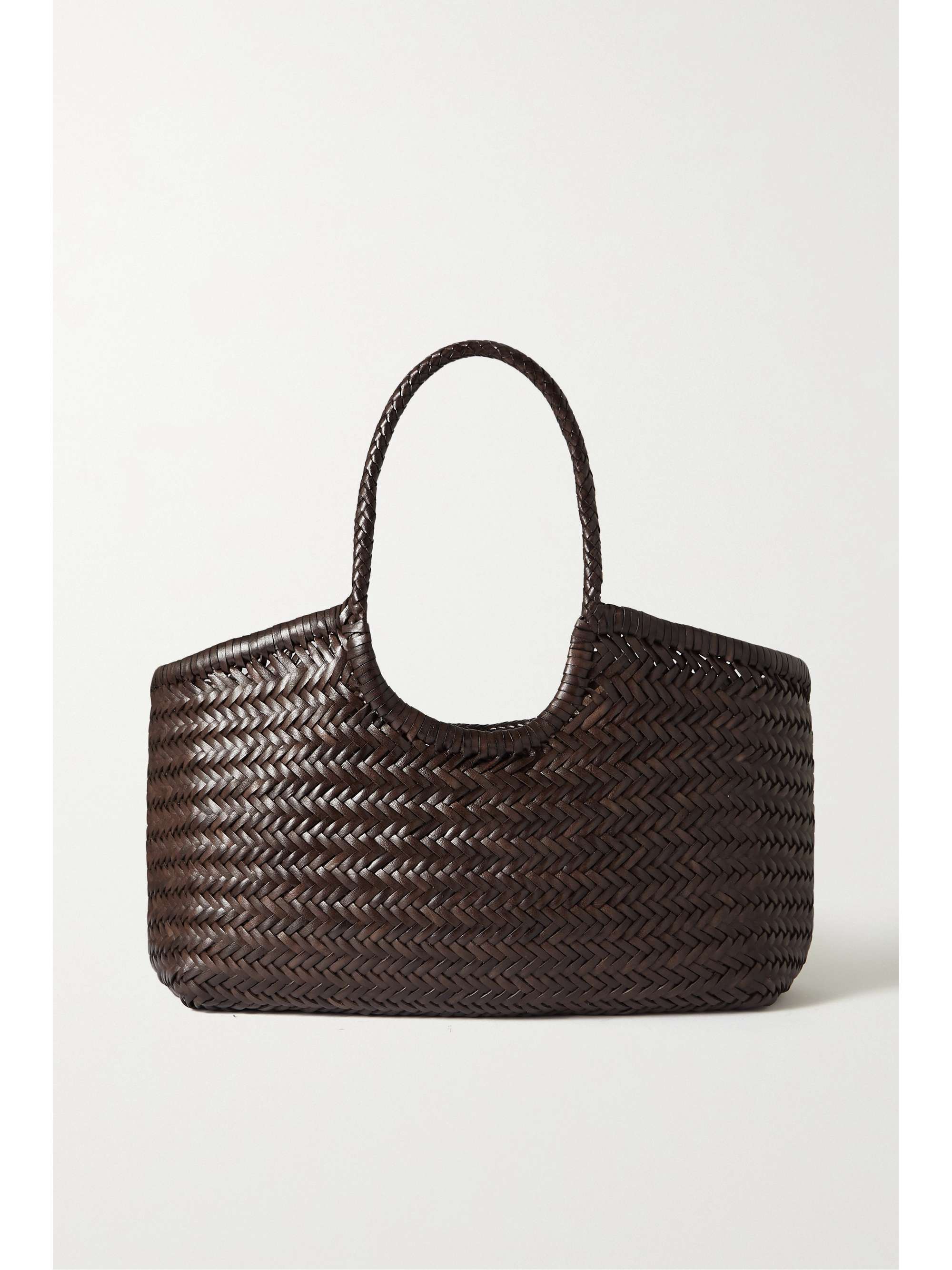 Nantucket Big Woven Leather Tote