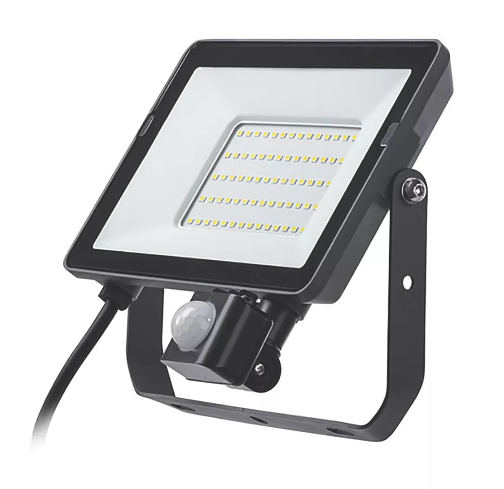 Philips Projectline Outdoor Led Floodlight With Pir Sensor Black 30w 2850lm