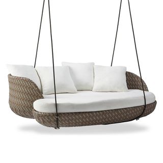 An outdoor swing chair