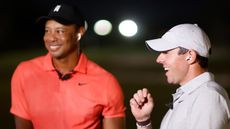 Tiger Woods and Rory McIlroy at The Match VII