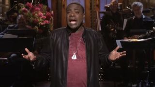 Tracy Morgan performing his monologue on SNL