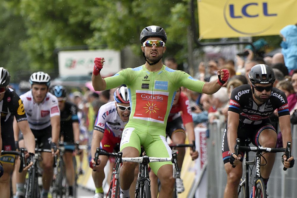 Nacer Bouhanni (Cofidis) wins stage 4 at the Criterium du Dauphine