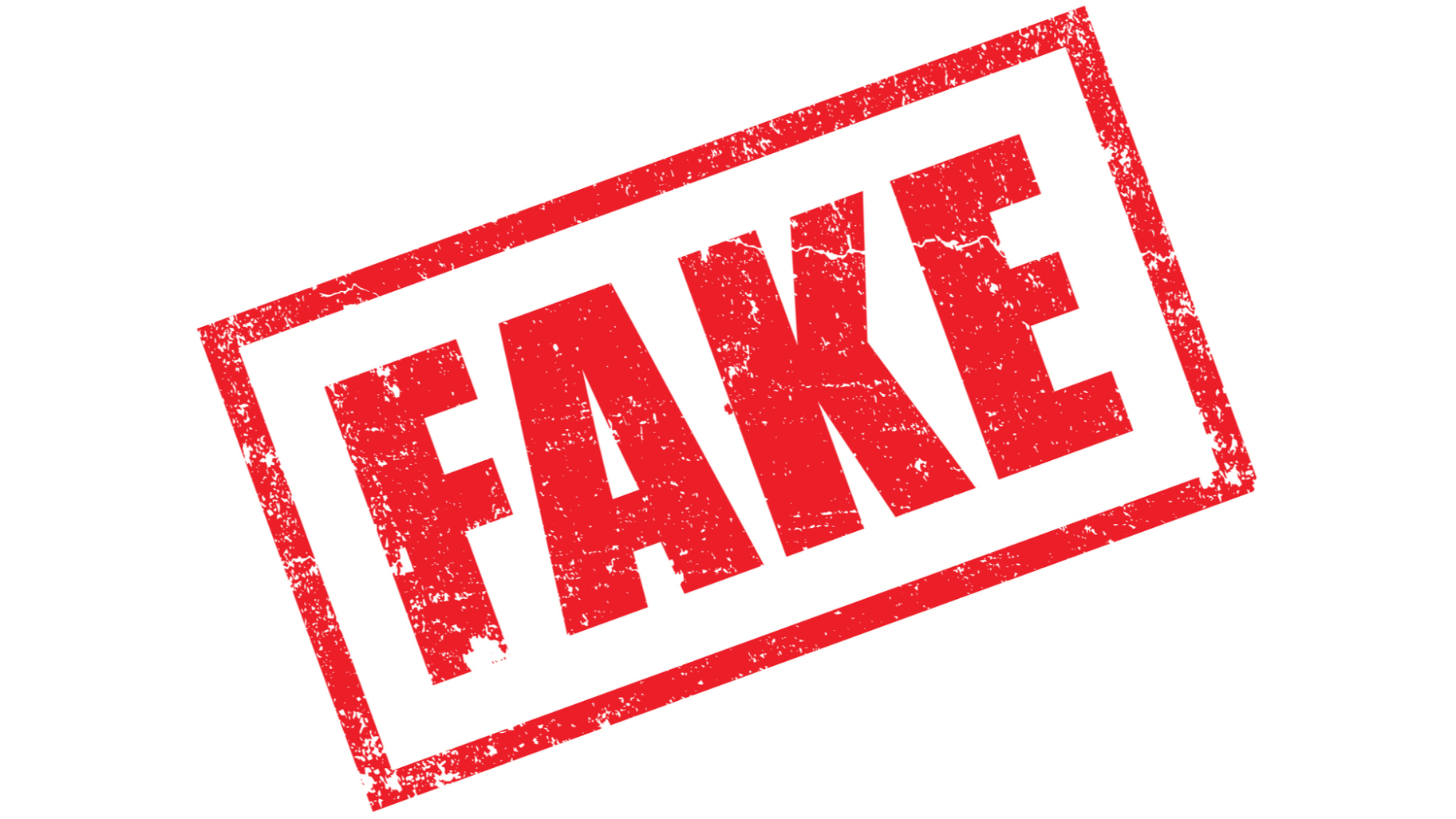 Red fake stamp