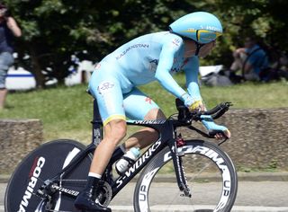 Vincenzo Nibali on stage one of the 2014 Criterium du Dauphine