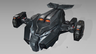 At the paintover stage, concept artists take the early 3D models and fill them in with details, giving them a sense of what the finished ship will look like in-game