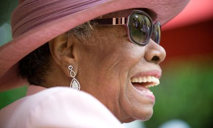 The late Maya Angelou celebrates her 82nd birthday in 2010.
