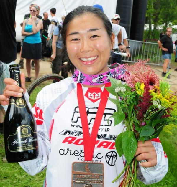 Mio Suemasa was happy with her third place finish.