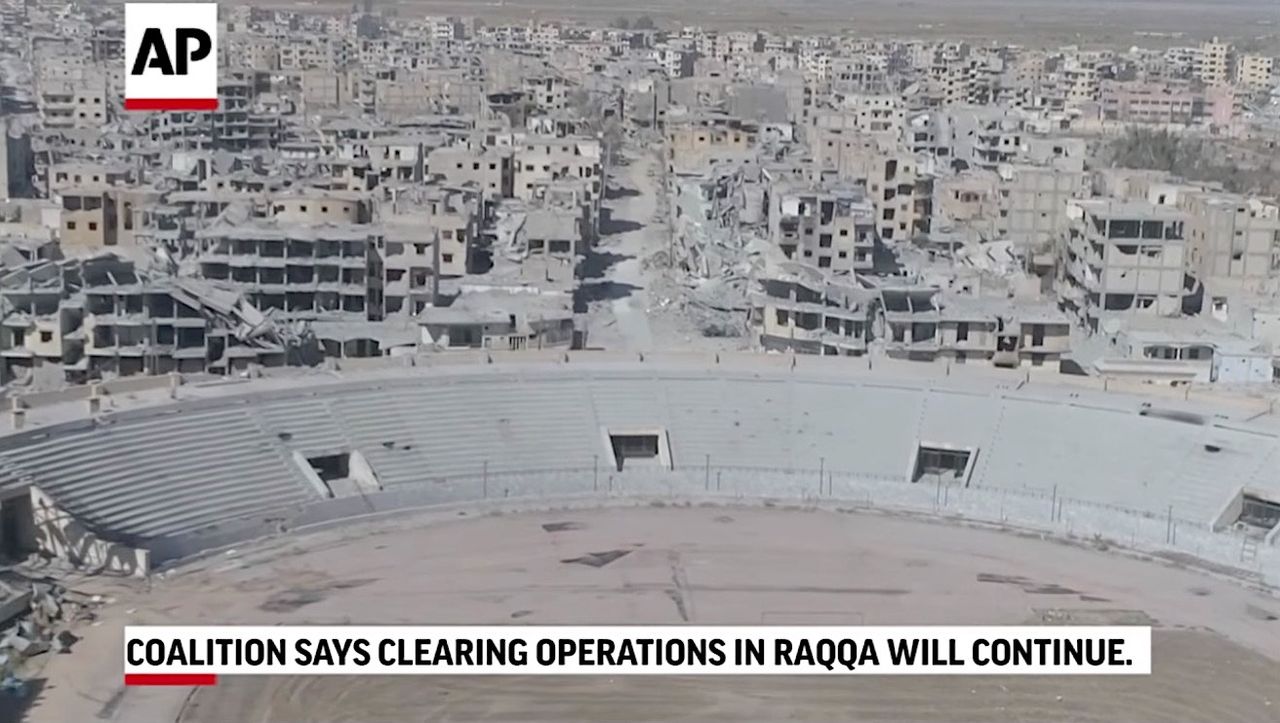 Raqqa, Syria, on Oct. 19, 2017