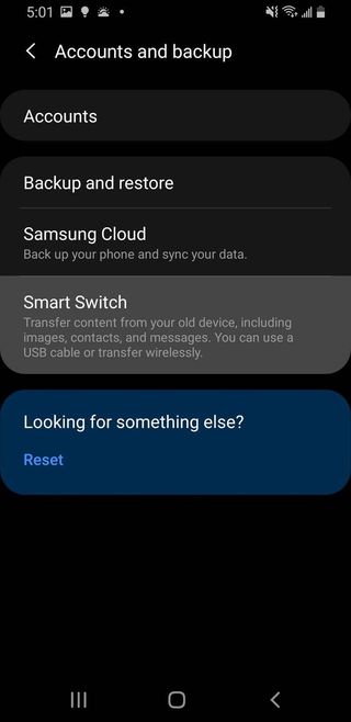 iCloud to Samsung via Smart Switch