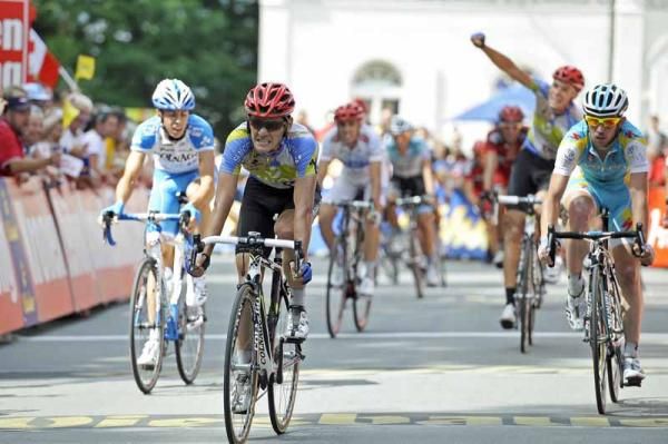 Alessandro Bazzana of Team Type 1 takes the sprint to win the first stage