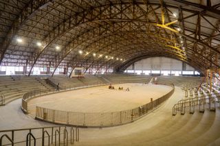 Pacaembu stadium after restoration, fresh spaces inside and out