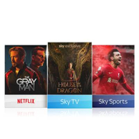 Sky TV, Netflix + Sky Sports | £44 per month