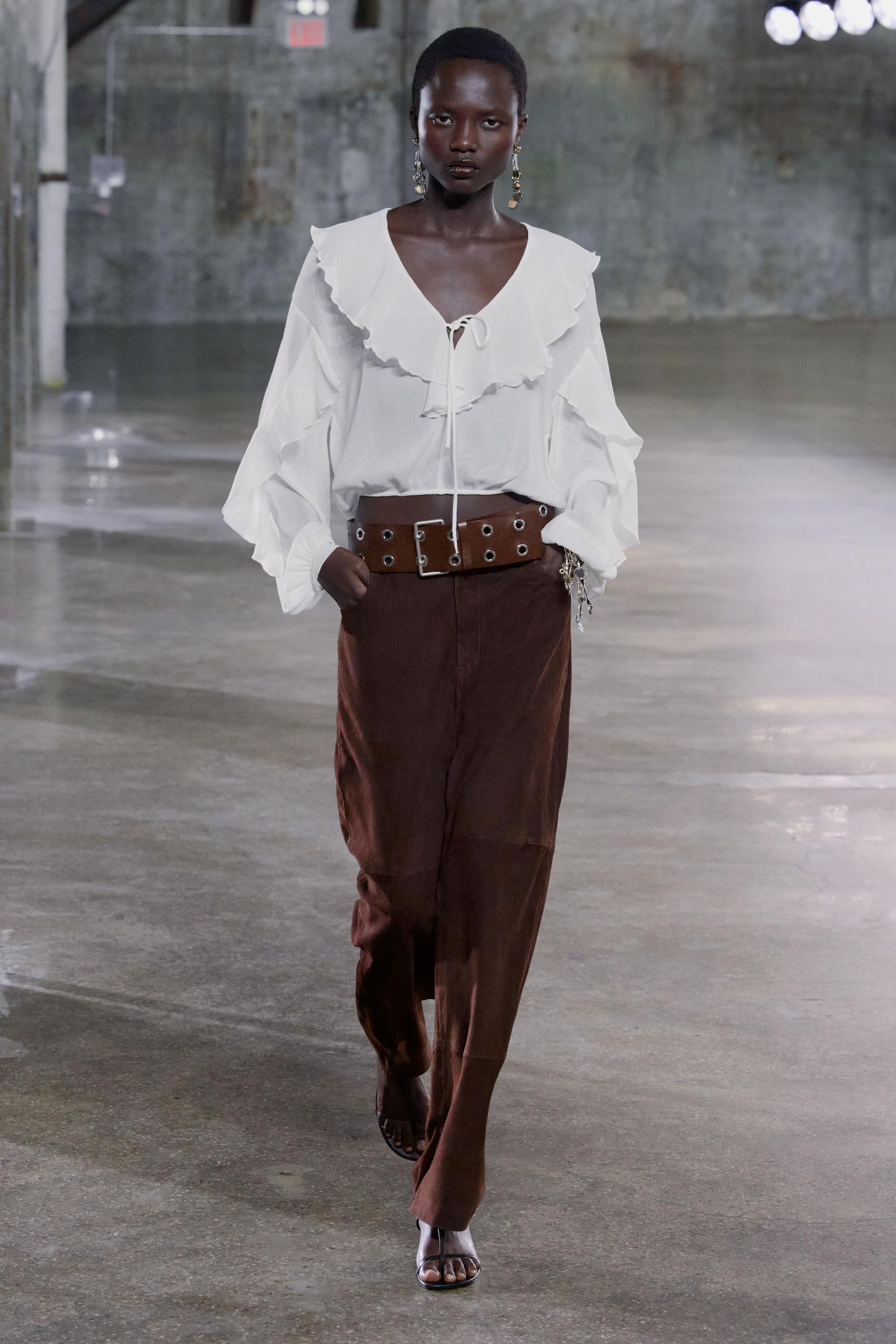 Flowing Ruffled Blouse