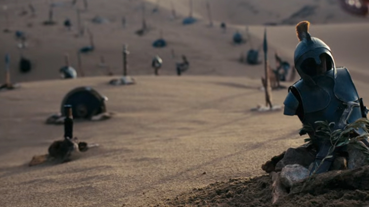 Armor in the desert in The Odyssey