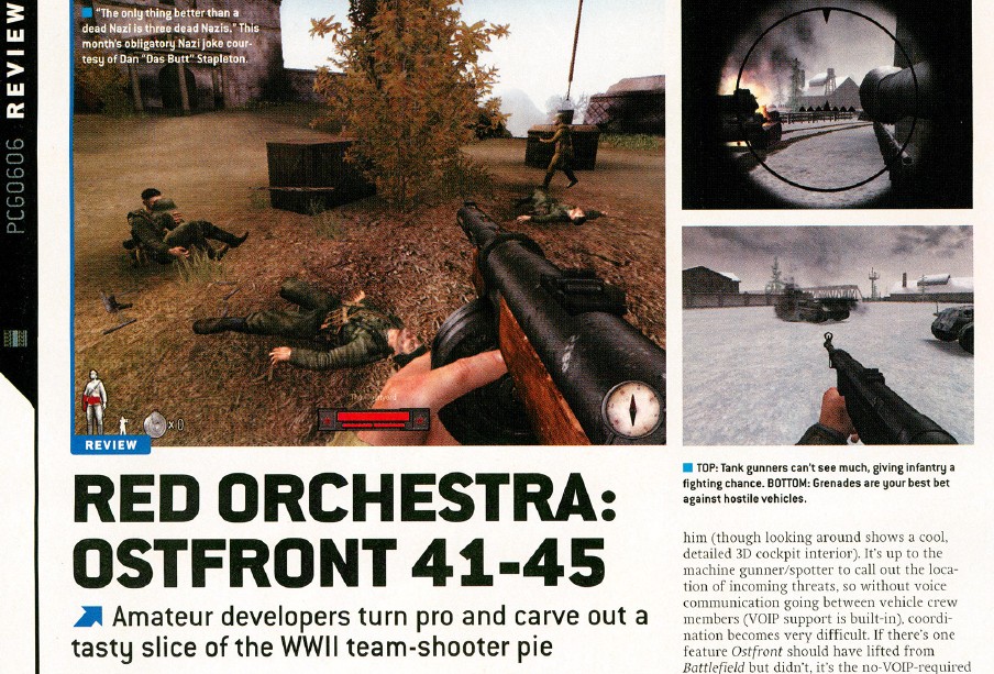 PC Gamer June 2006 Red Orchestra review