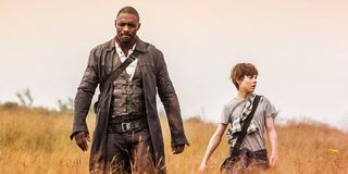 The Dark Tower Idris Elba in a field