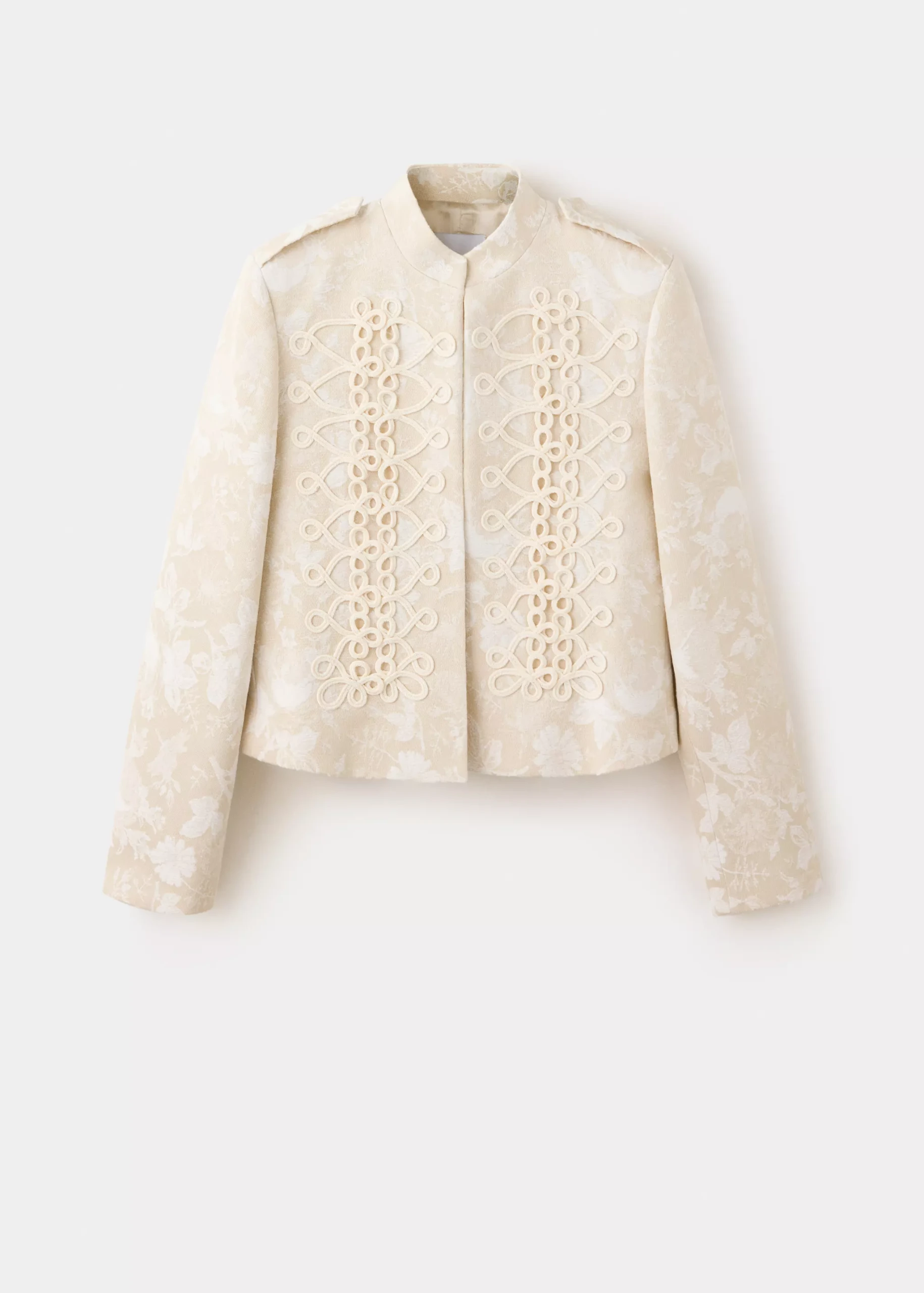 Jacquard Jacket With Frogging Detail | Mango Usa
