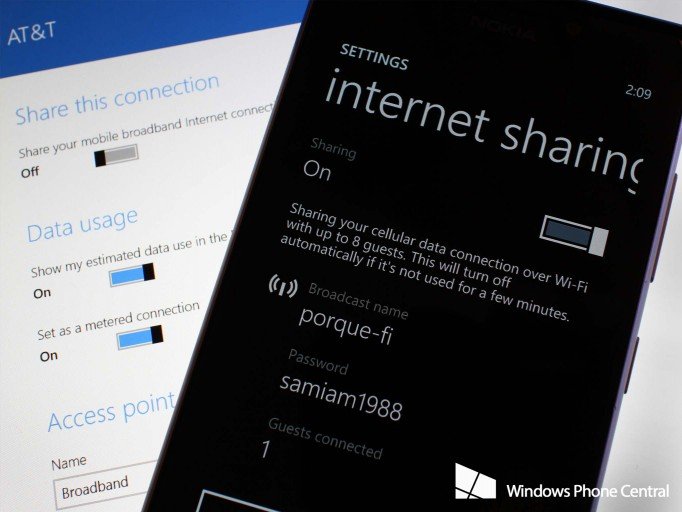 foran Eastern Citere How to share your Windows Phone's internet - whether or not your carrier  wants you to | Windows Central