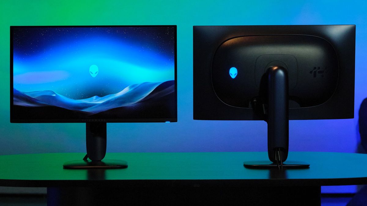 Image of an Alienware gaming monitor.