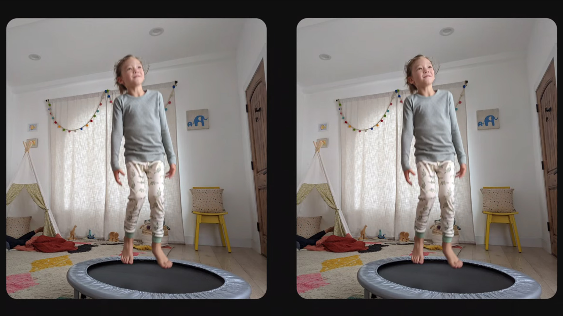 The Google Pixel 6's Face Unblur feature in action
