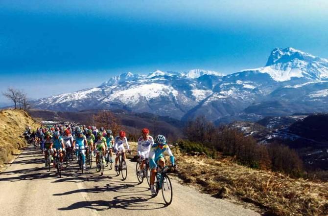Astana's Enrcio Gasparotto sets the pace at Tirreno-Adriatico