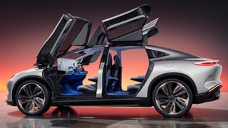 Aehra electric SUV with all doors open