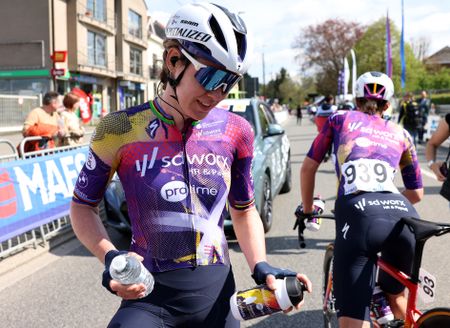 OVERIJSE, BELGIUM - APRIL 18: Anna van der Breggen of Netherlands and Team SD Worx - Protime reacts after the 10th De Brabantse Pijl - La Fleche Brabanconne 2025 - Women's Elite a 125.7km one day race from Lennik to Overijse on April 18, 2025 in Overijse, Belgium. (Photo by Rhode Van Elsen/Getty Images)
